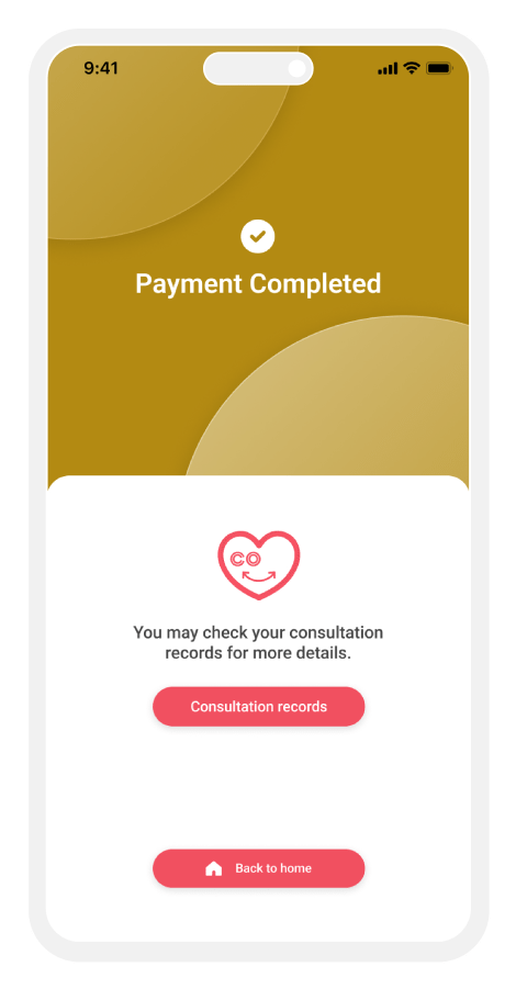 APP payment completed
